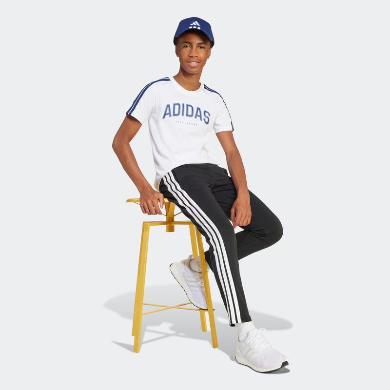 Tricou din bumbac ADIDAS Alb Copii