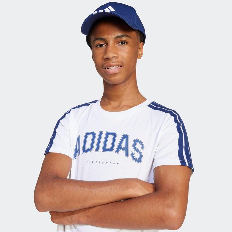 Tricou din bumbac ADIDAS Alb Copii