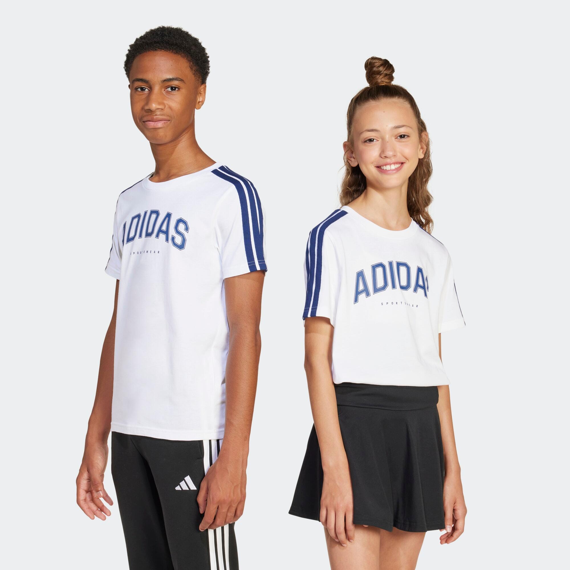 ADIDAS Camiseta Niños Blanco Algodón
