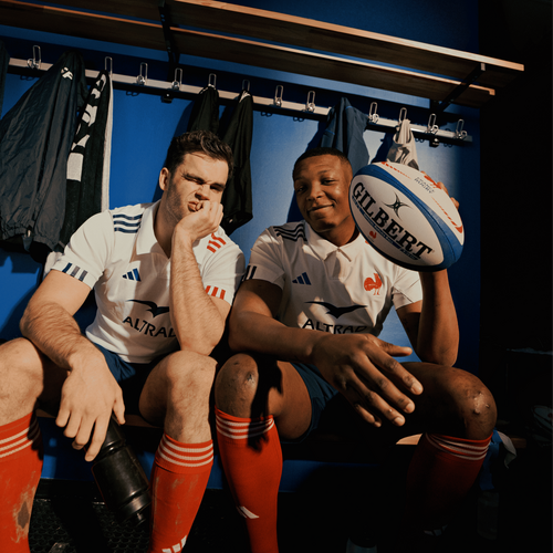 Maillot de rugby xv de france adulte , réplica ffr 2024/2025 bleu