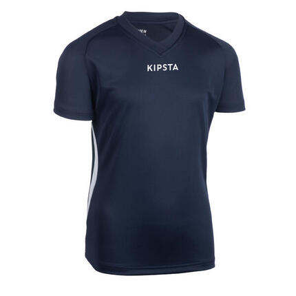 MAILLOT DE VOLLEY-BALL V100 FILLE NOIR