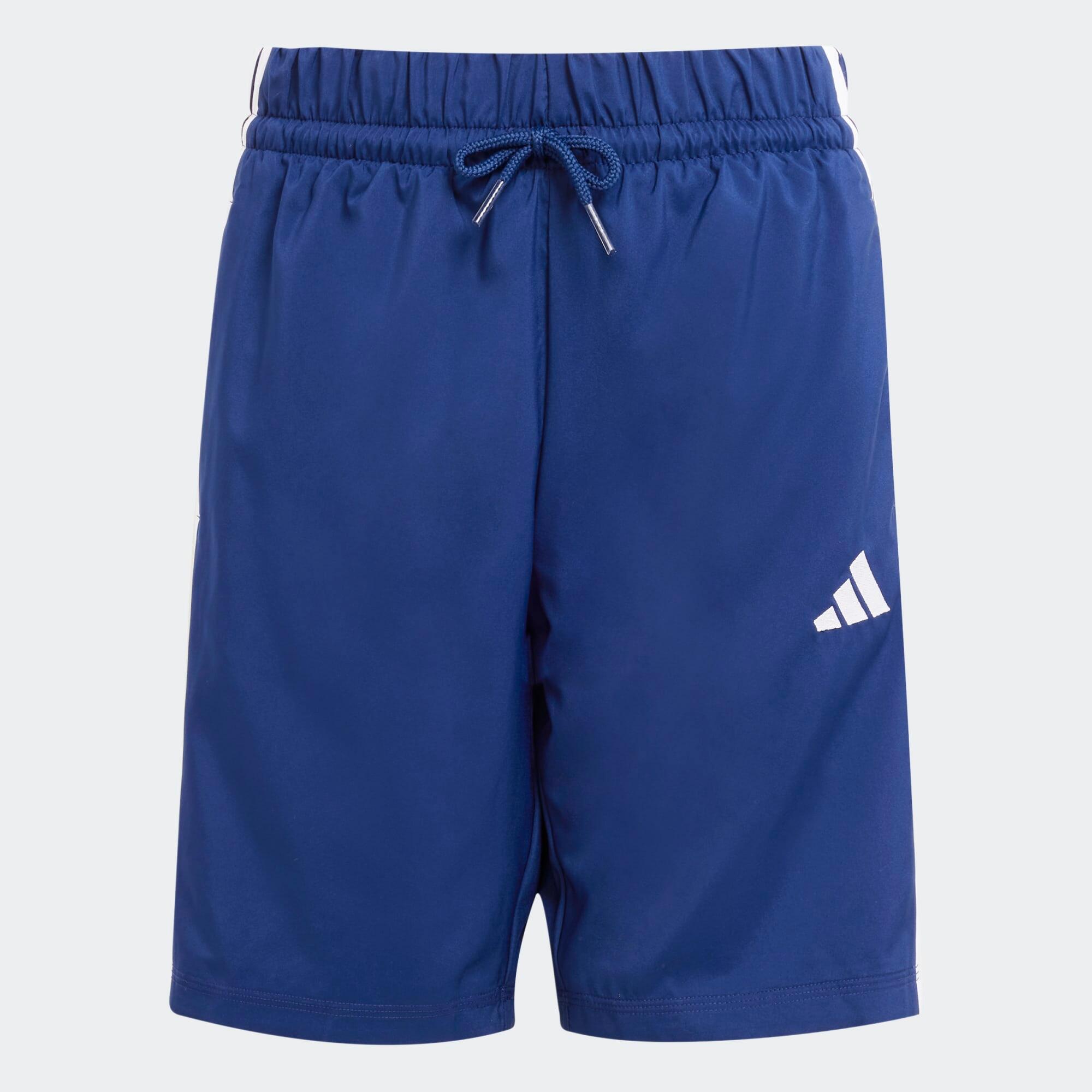 Pantaloncini ADIDAS bambino ginnastica regular fit traspiranti azzurri 7/15