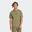 T-shirt de fitness en coton pour homme, kaki