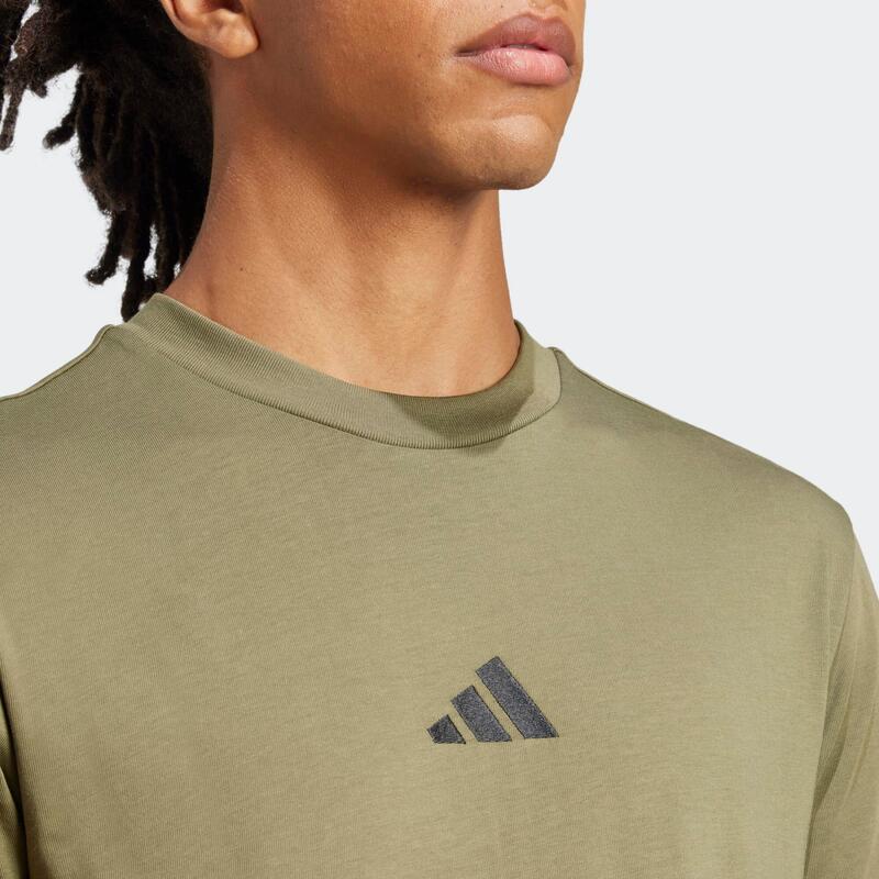 Tricou de fitness bumbac ADIDAS Kaki Bărbați