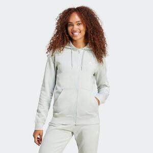 Sudadera Fitness Mujer Gris Cremallera Capucha