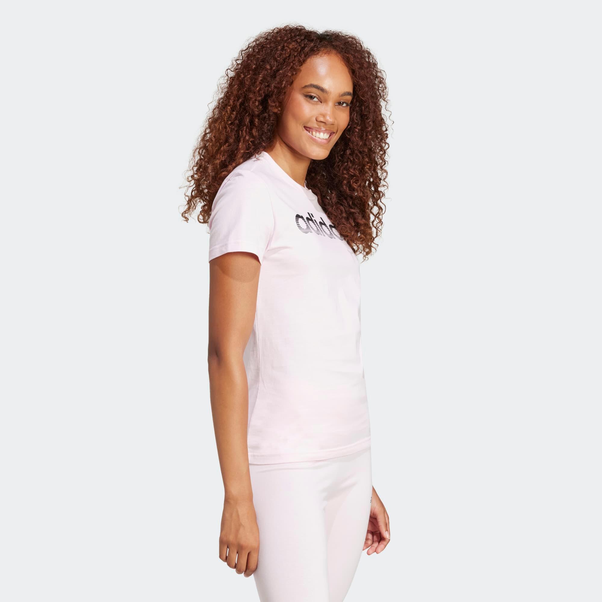 T-shirt imprimé en coton femme, rose 4/6