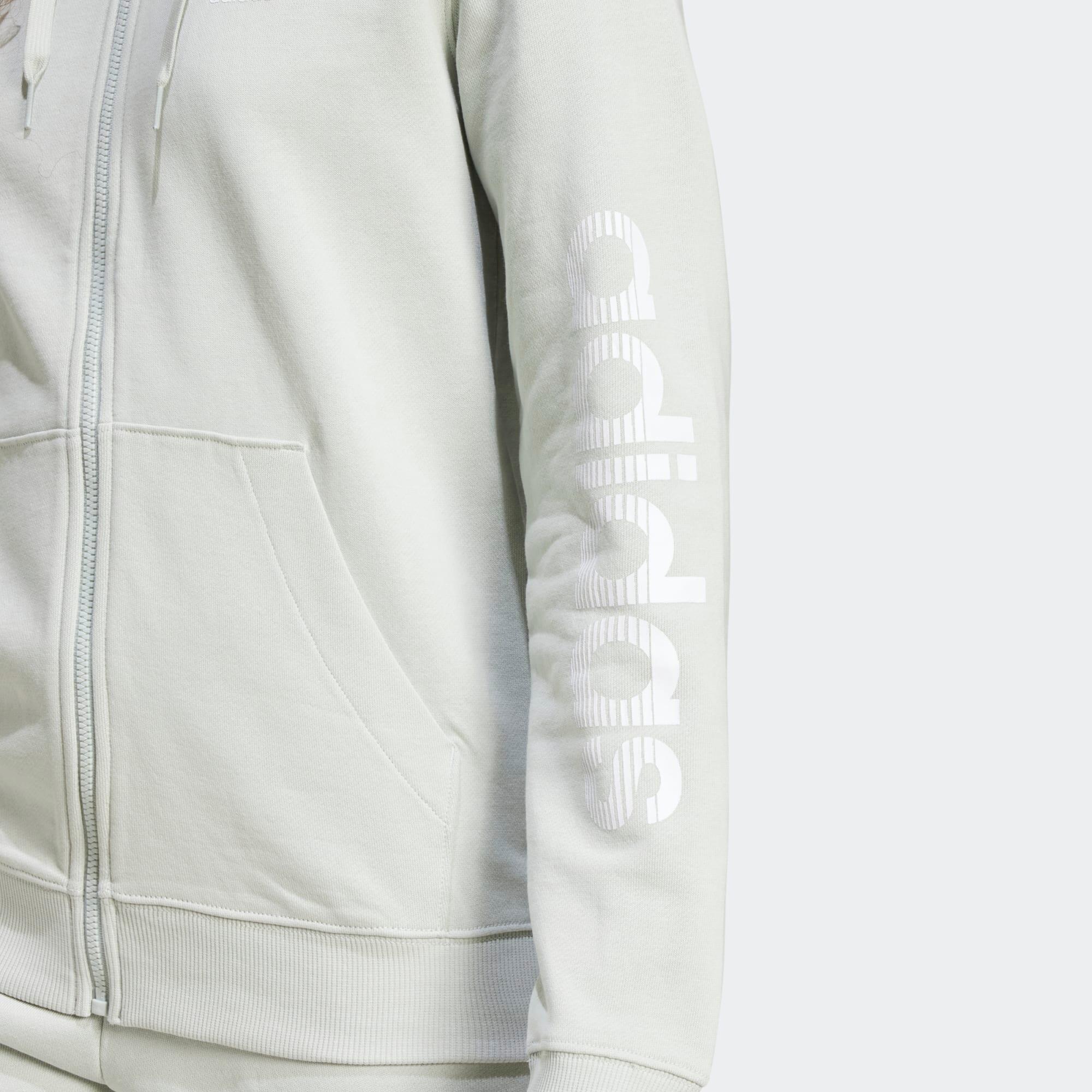 Sweat zippé à capuche fitness femme, gris 5/5
