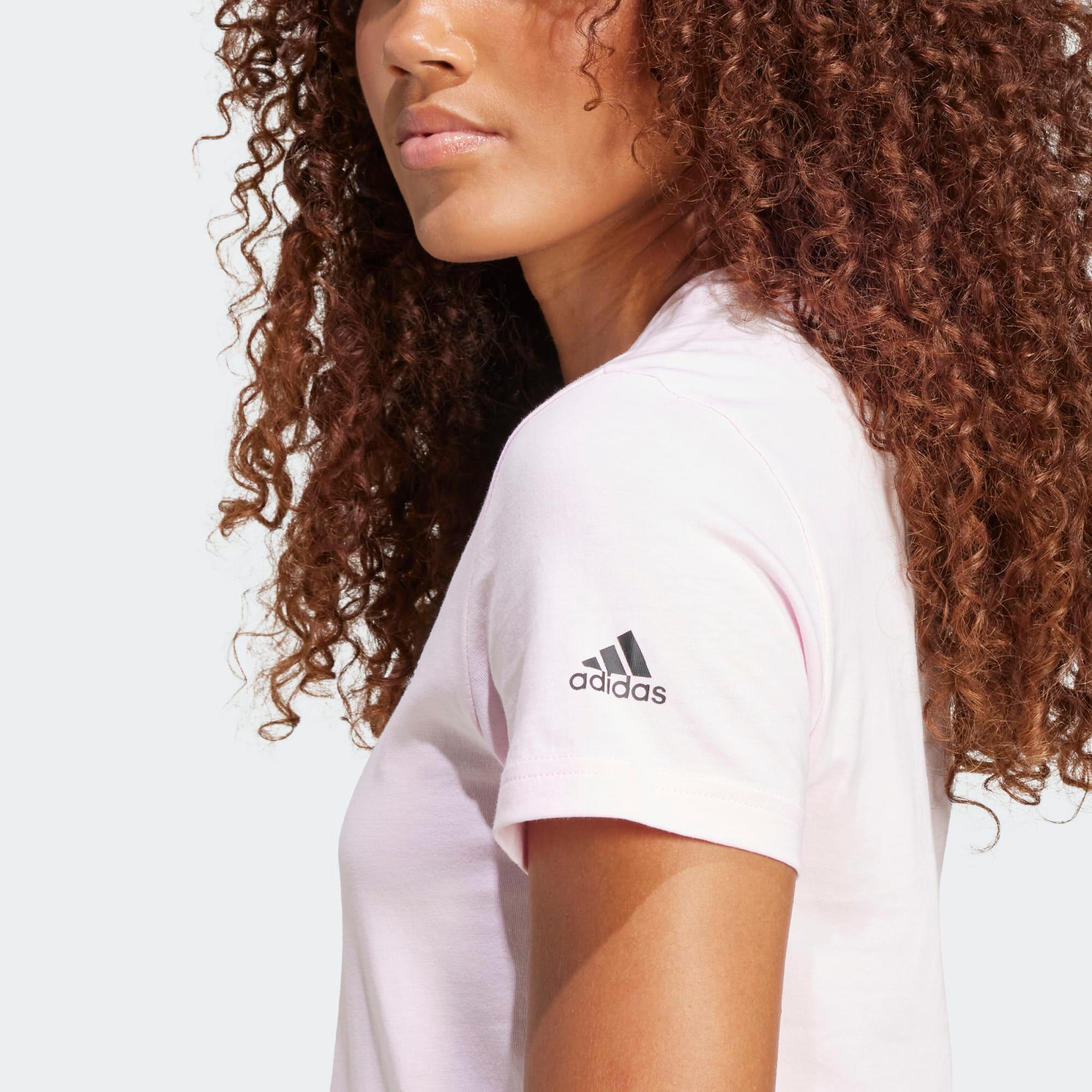 T-shirt imprimé en coton femme, rose 2/6