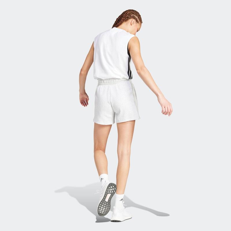 Short de fitness femme, gris