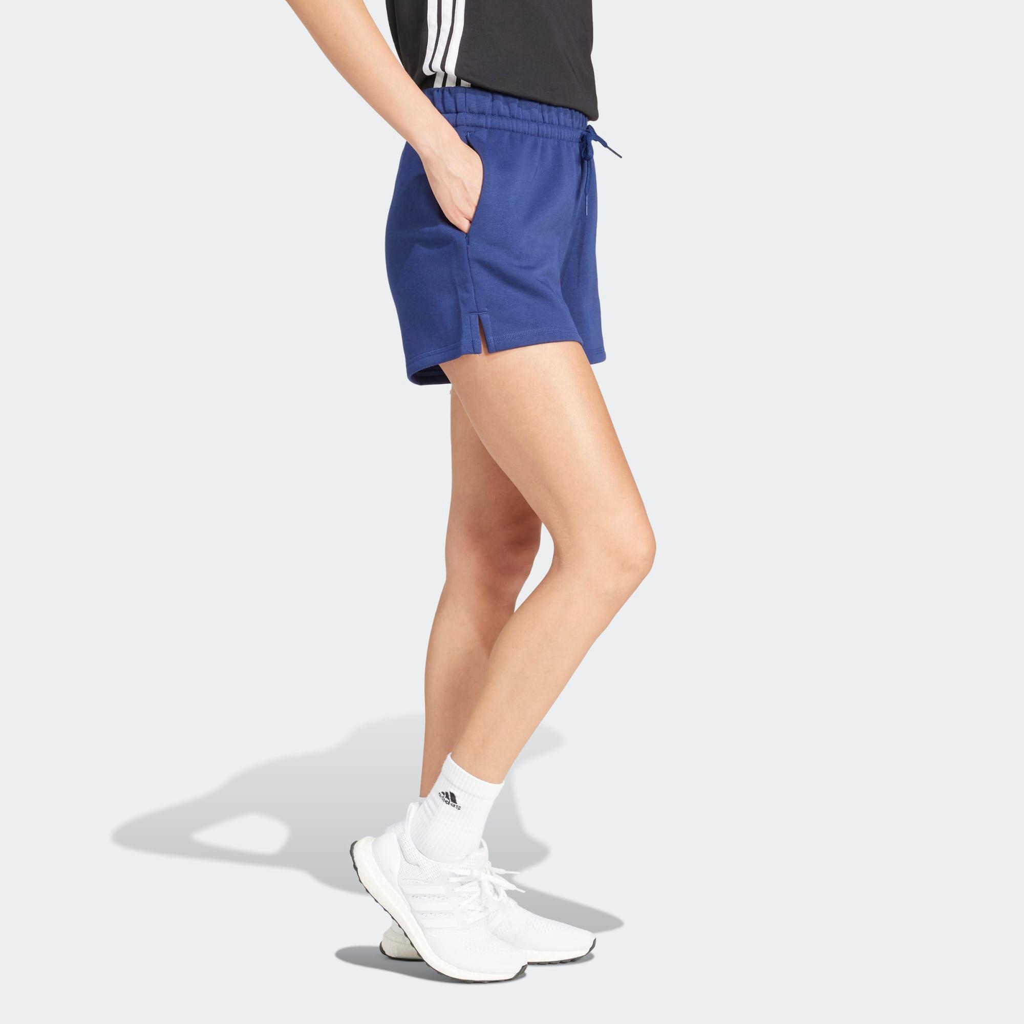 Short de fitness femme, bleu 2/5