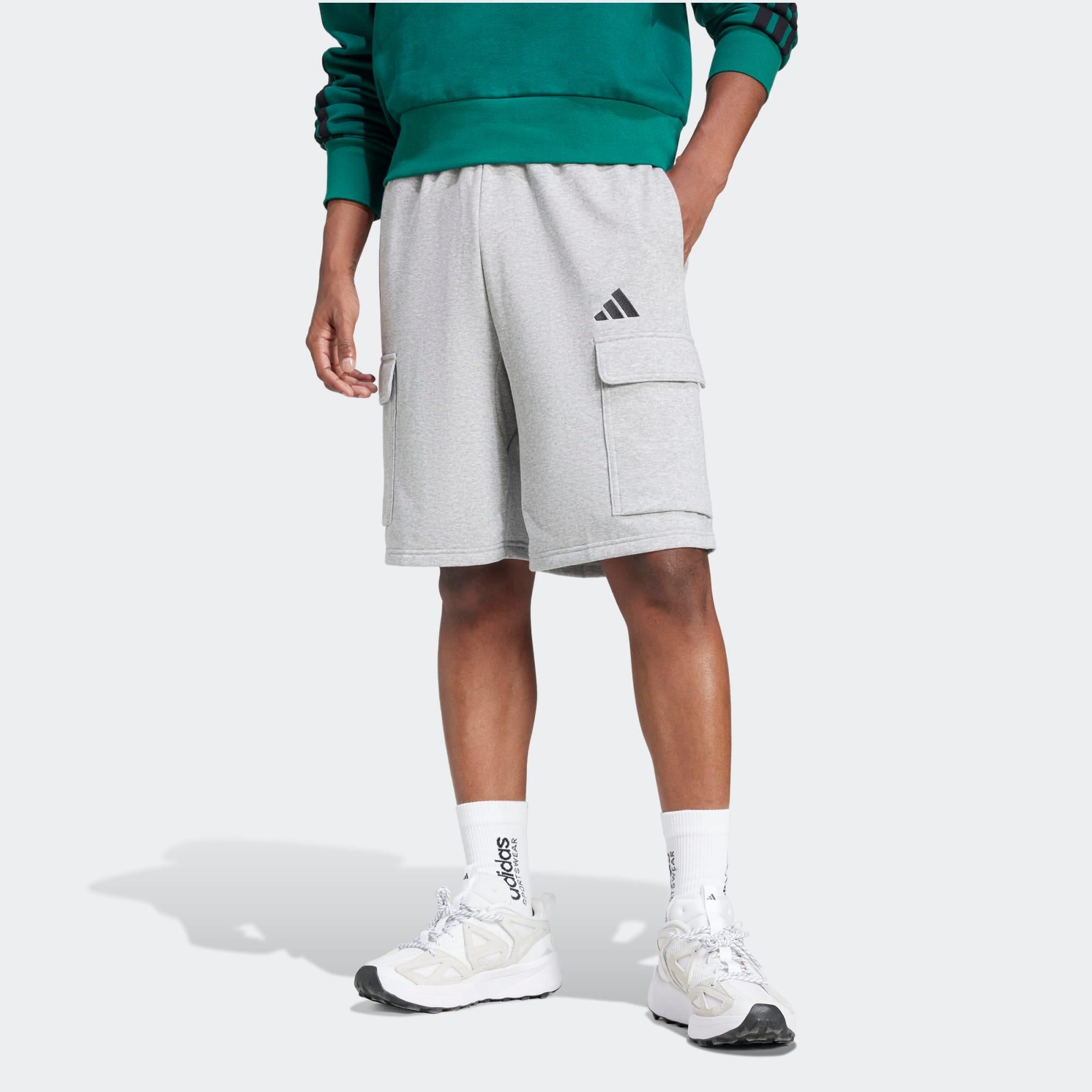 Adidas Shorts Herren Baumwolle - grau  2/5