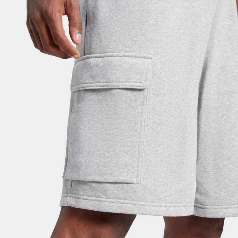 Short en coton homme, gris