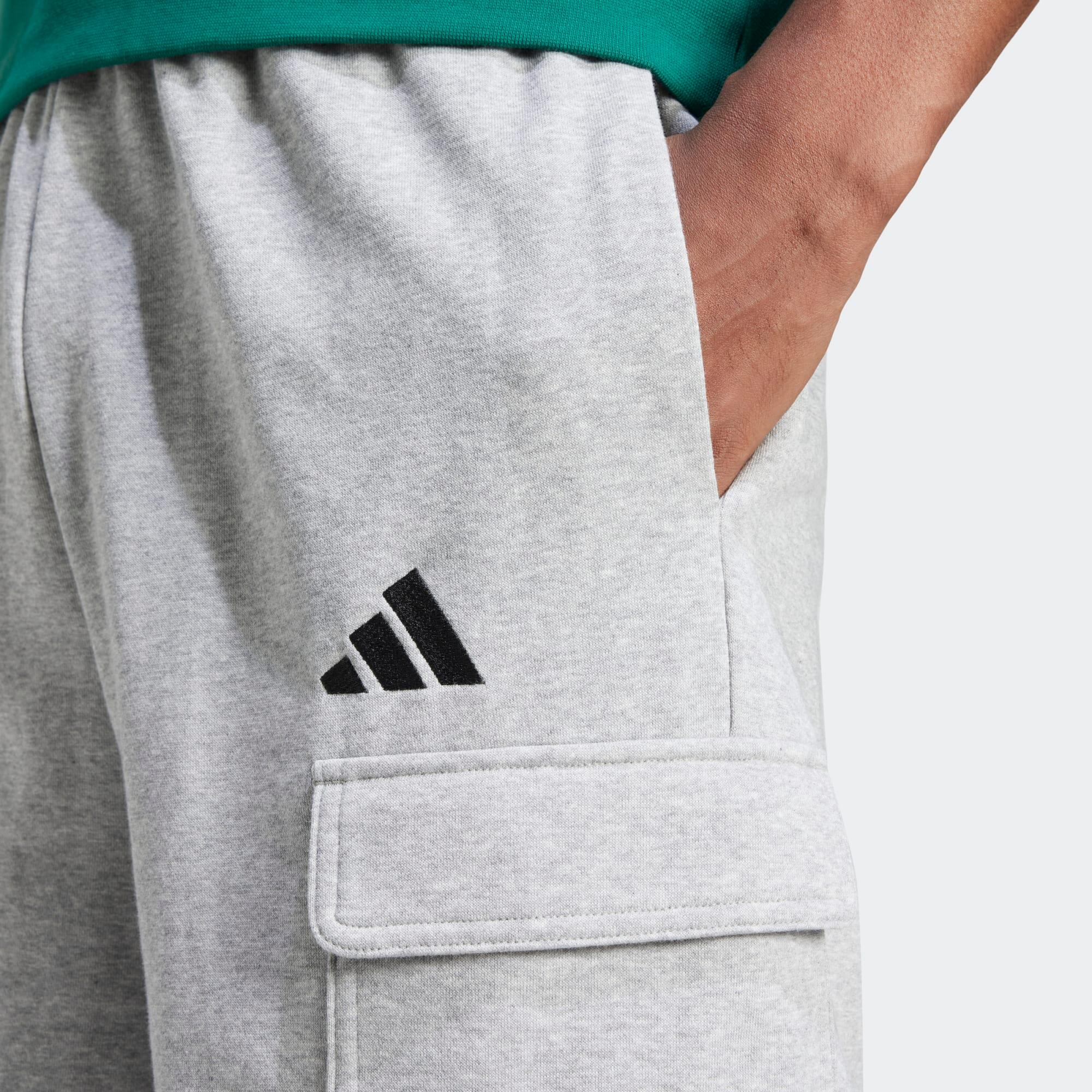 Adidas Shorts Herren Baumwolle - grau  4/5