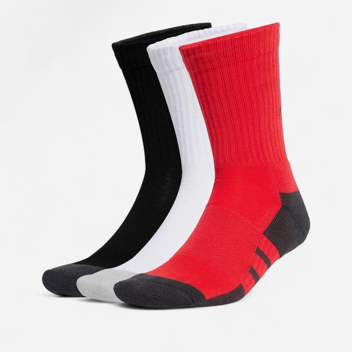 Lot de 3 paires de chaussettes hautes, rouge
