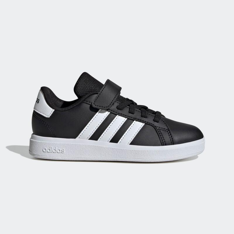 Chaussures Grand Court enfant, noir et blanc