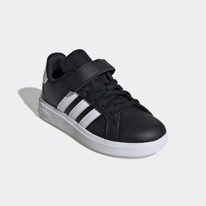 Chaussures Grand Court enfant, noir et blanc