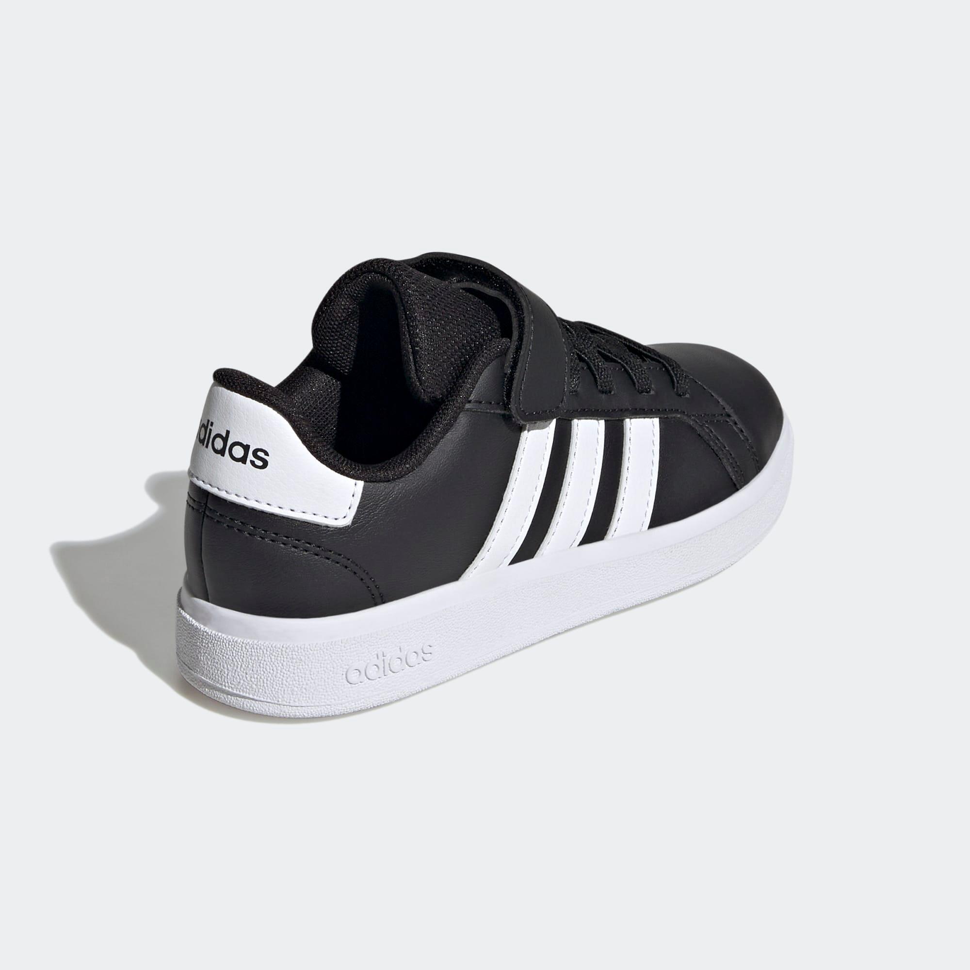 Chaussures Grand Court enfant, noir et blanc 5/11