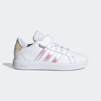 Zapatillas Grand Court Niños Blanco-Negro