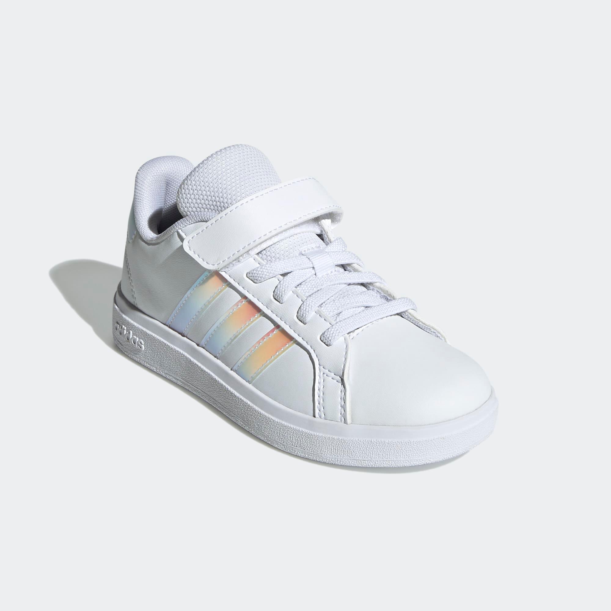 Kids' Shoes Grand Court - White/Pink 5/8