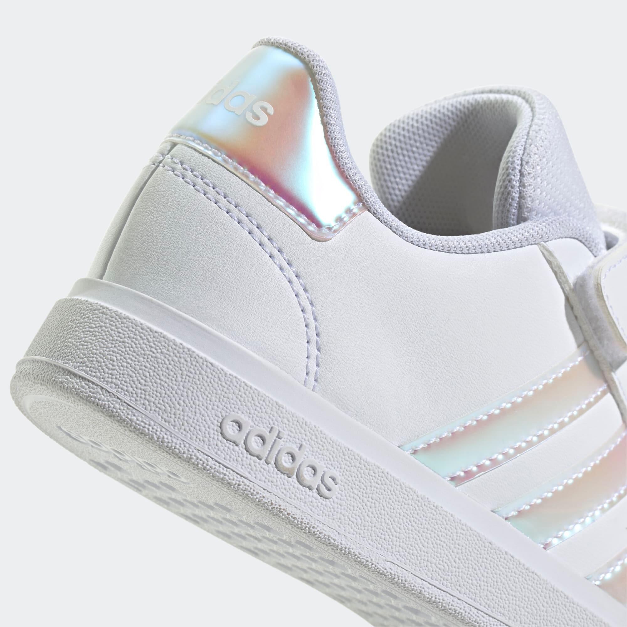 Kids' Shoes Grand Court - White/Pink 6/8