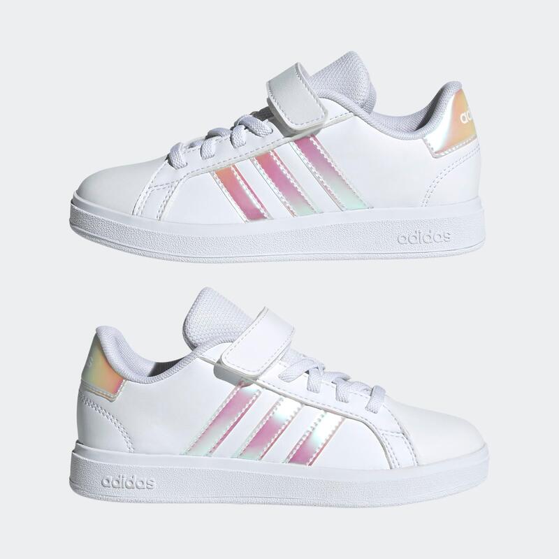 Încălțăminte ADIDAS Grand Court Alb-Roz Copii