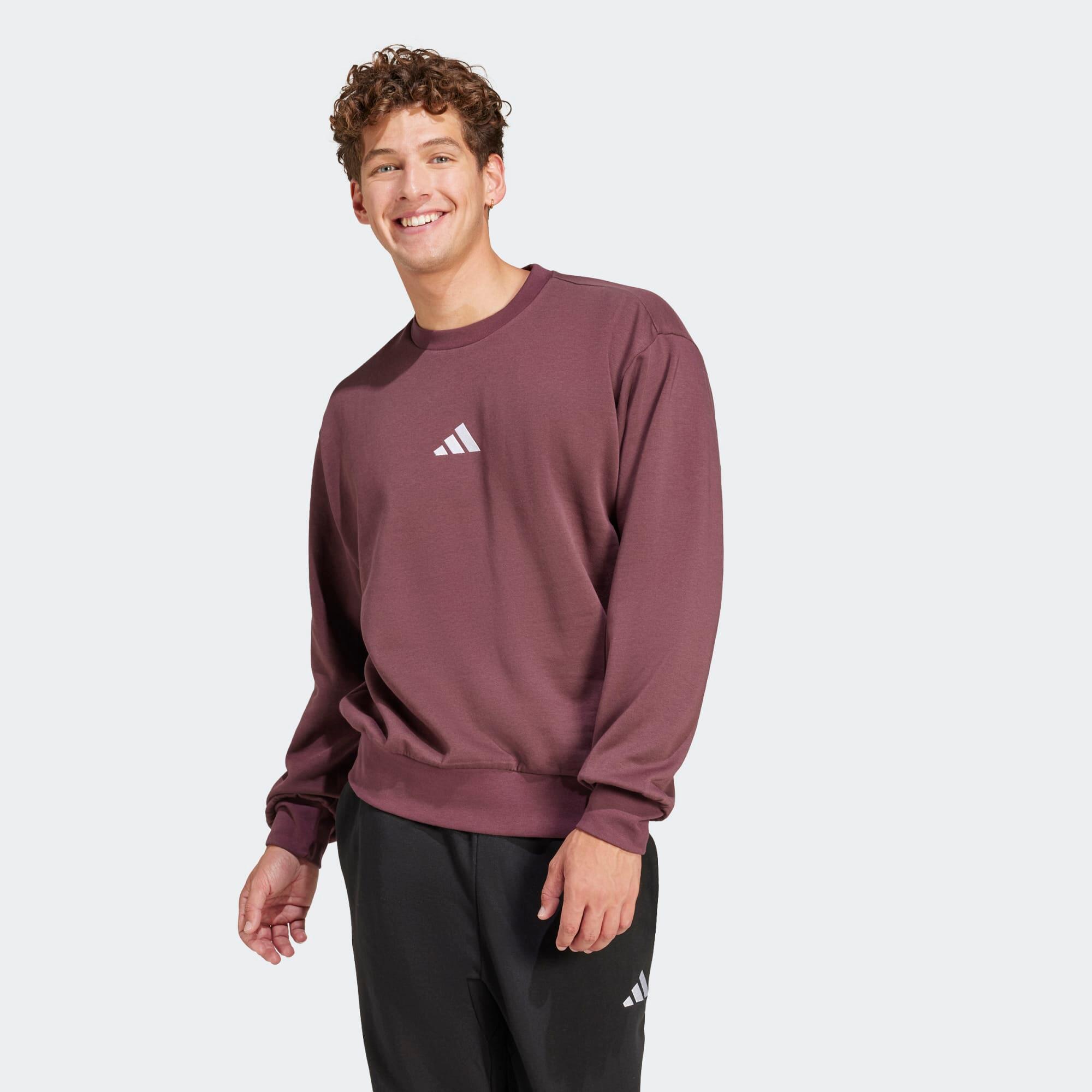 Hanorac ADIDAS de fitness Bordo Bărbați