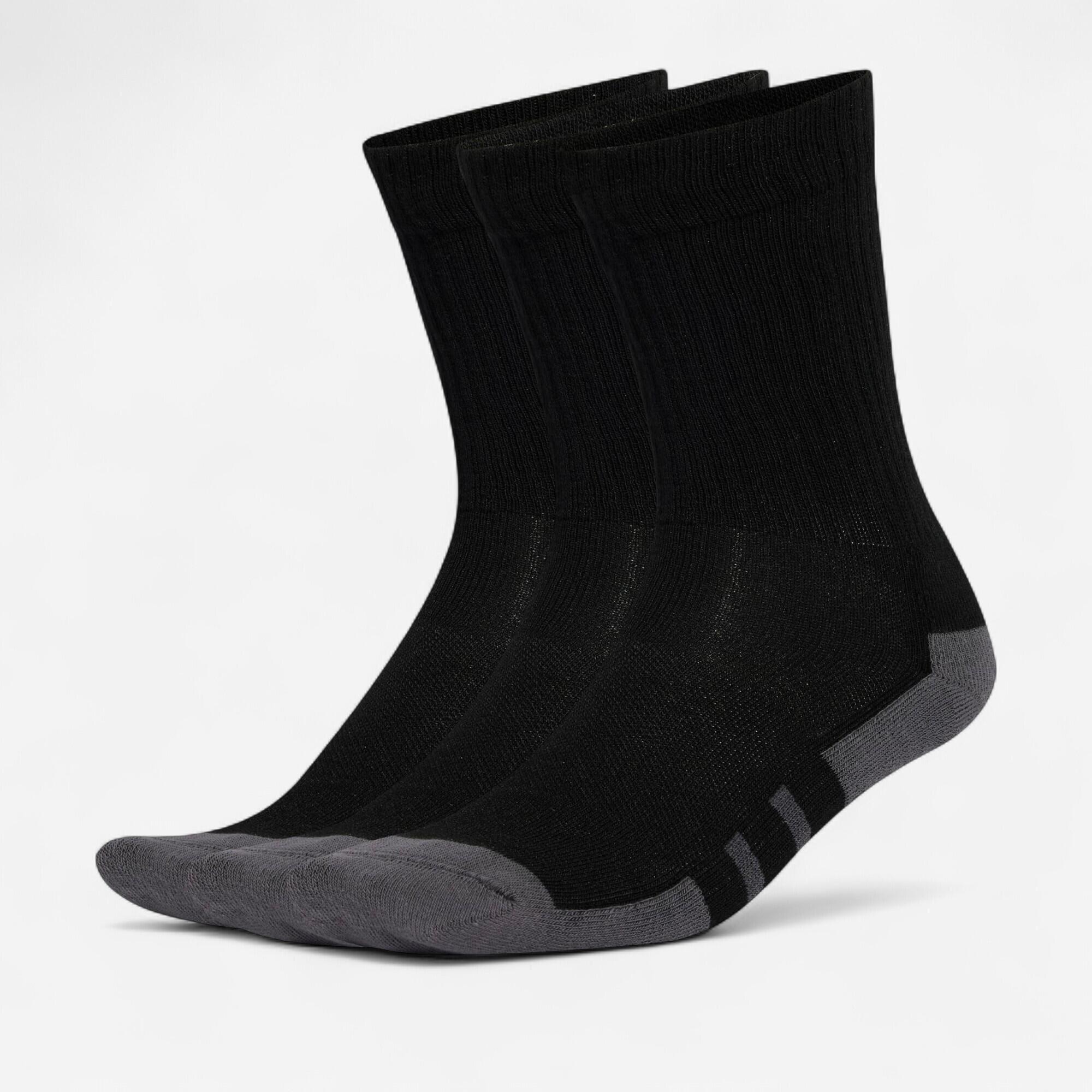 ADIDAS Crew súprava 3 vysokých ponožiek čierna 37-39