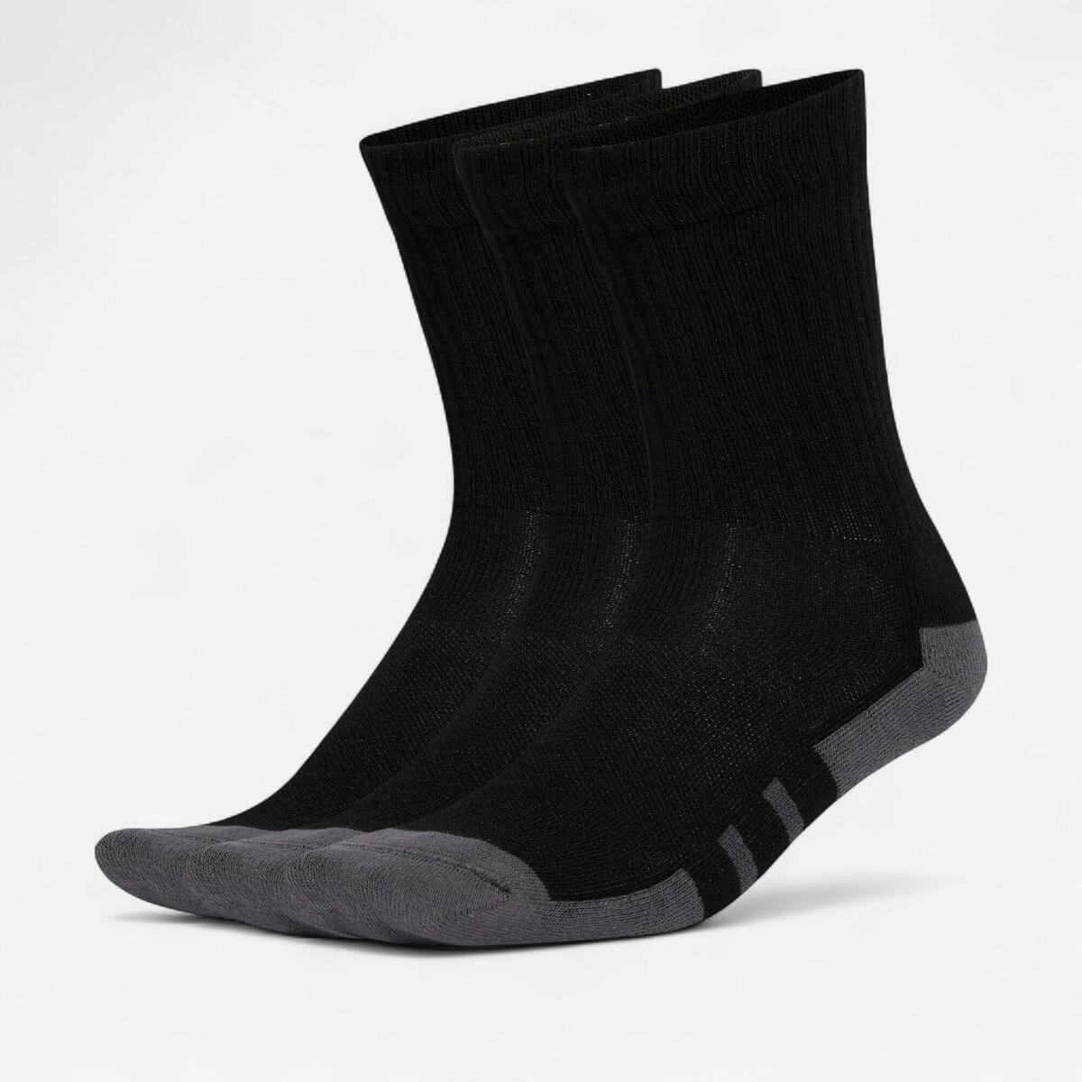 Lot de 3 paires de chaussettes hautes, noir