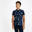 Tricou polo echitație MAGIC Albastru print All over Copii