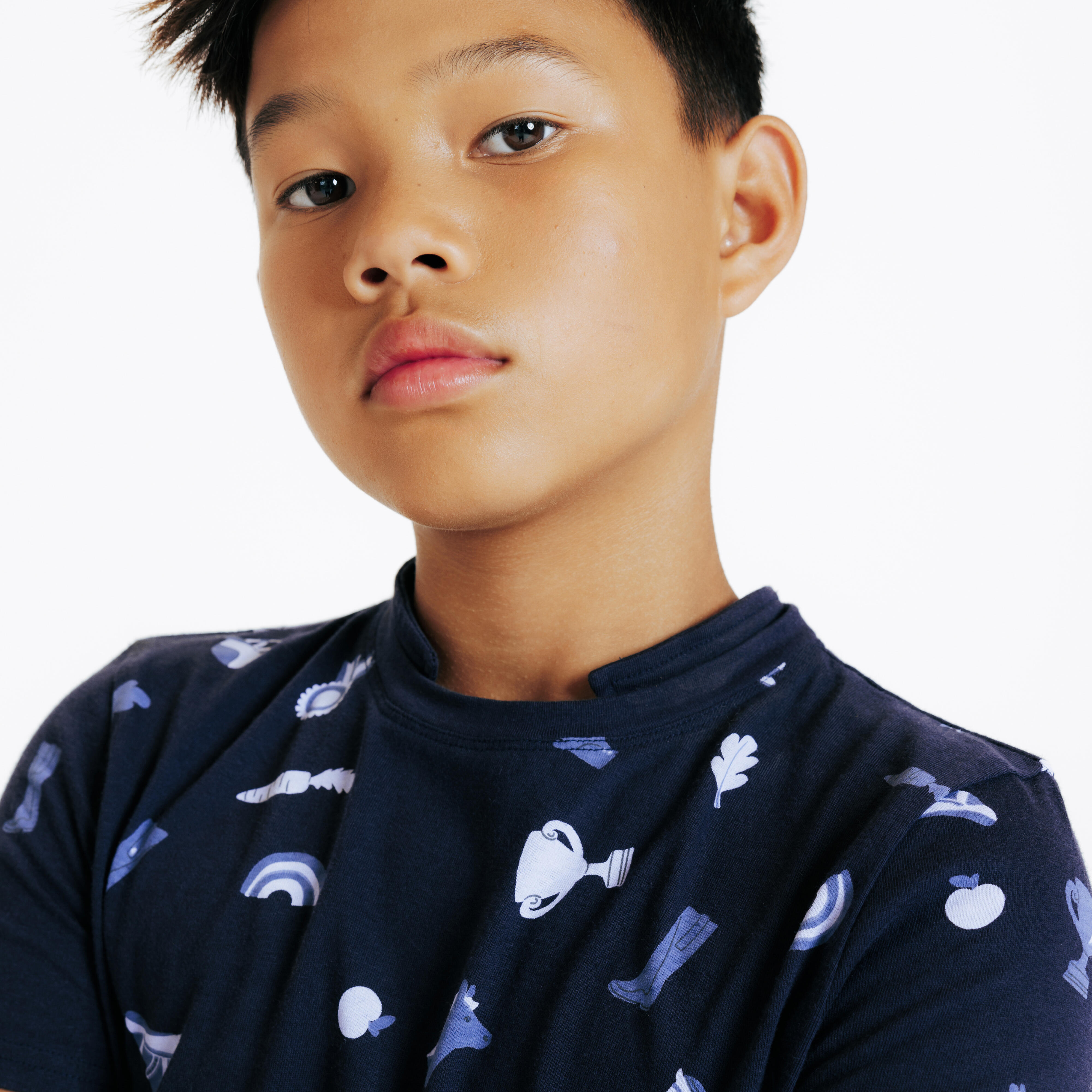 Kids' Horse Riding Short-Sleeved Polo - FOUGANZA