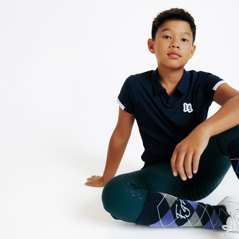 Poloshirt met korte mouwen Club marineblauw