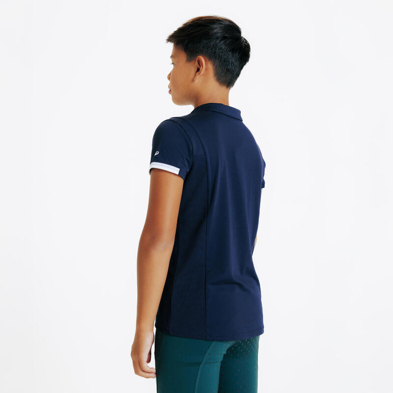 Poloshirt met korte mouwen Club marineblauw