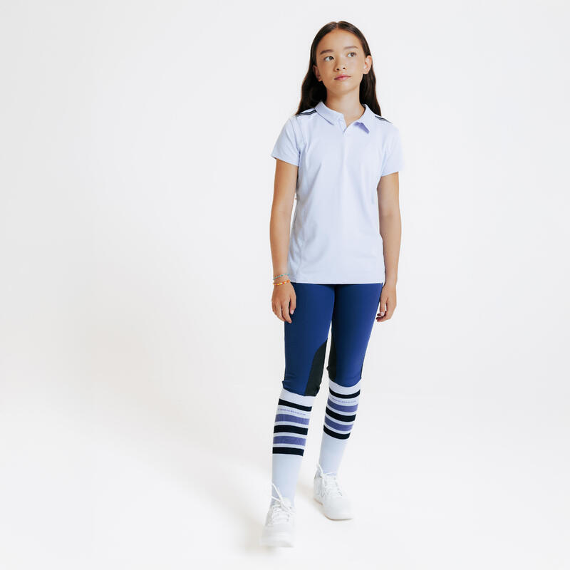 Polo Club manche courte Violet tendre