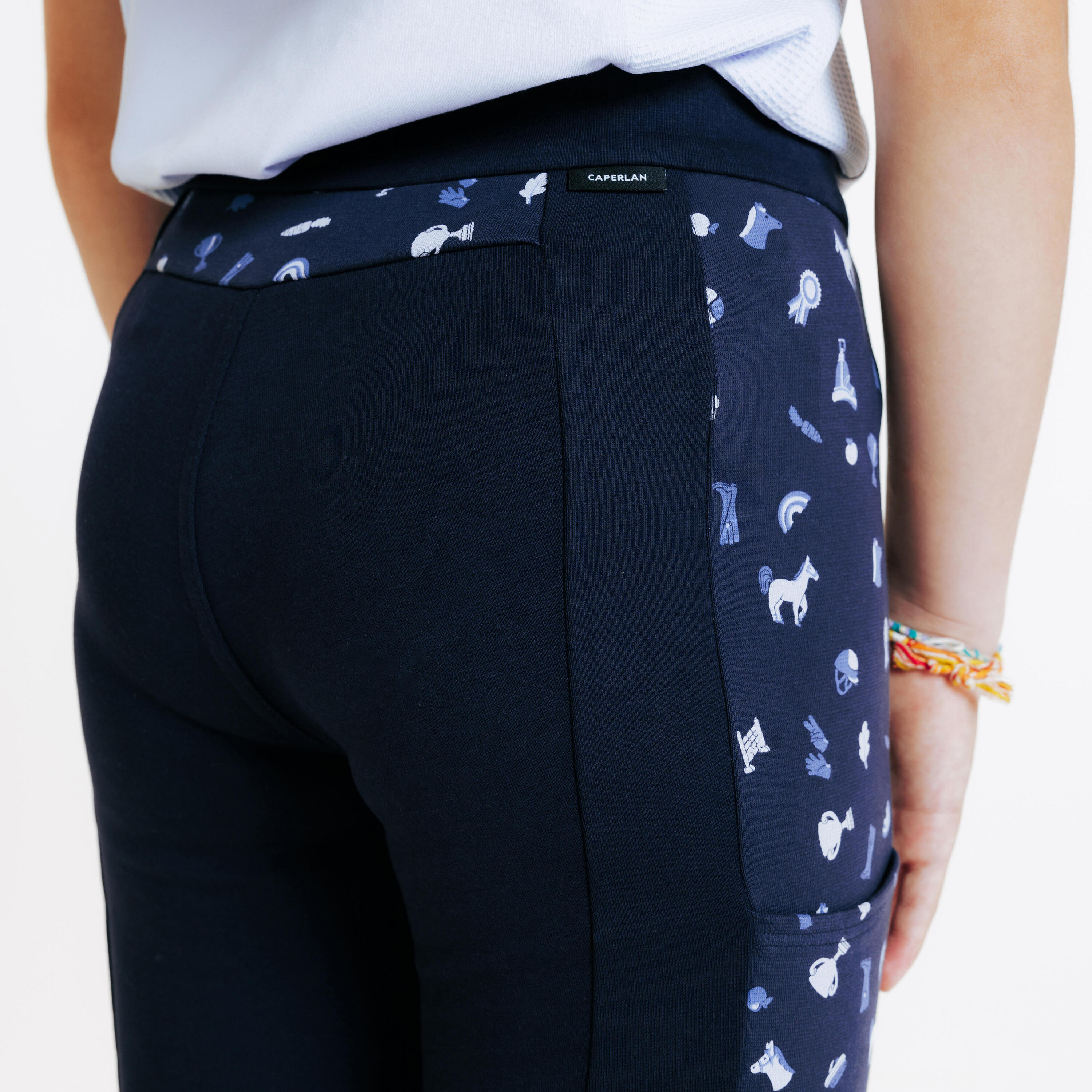 Kids' Horse Riding Jodhpurs Magic - Blue Print 6/6