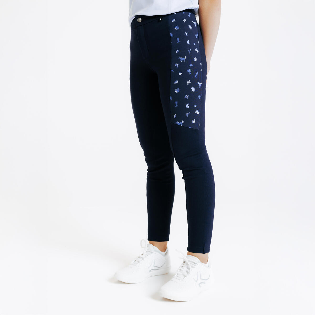 Pantalon équitation enfant MAGIC - print bleu
