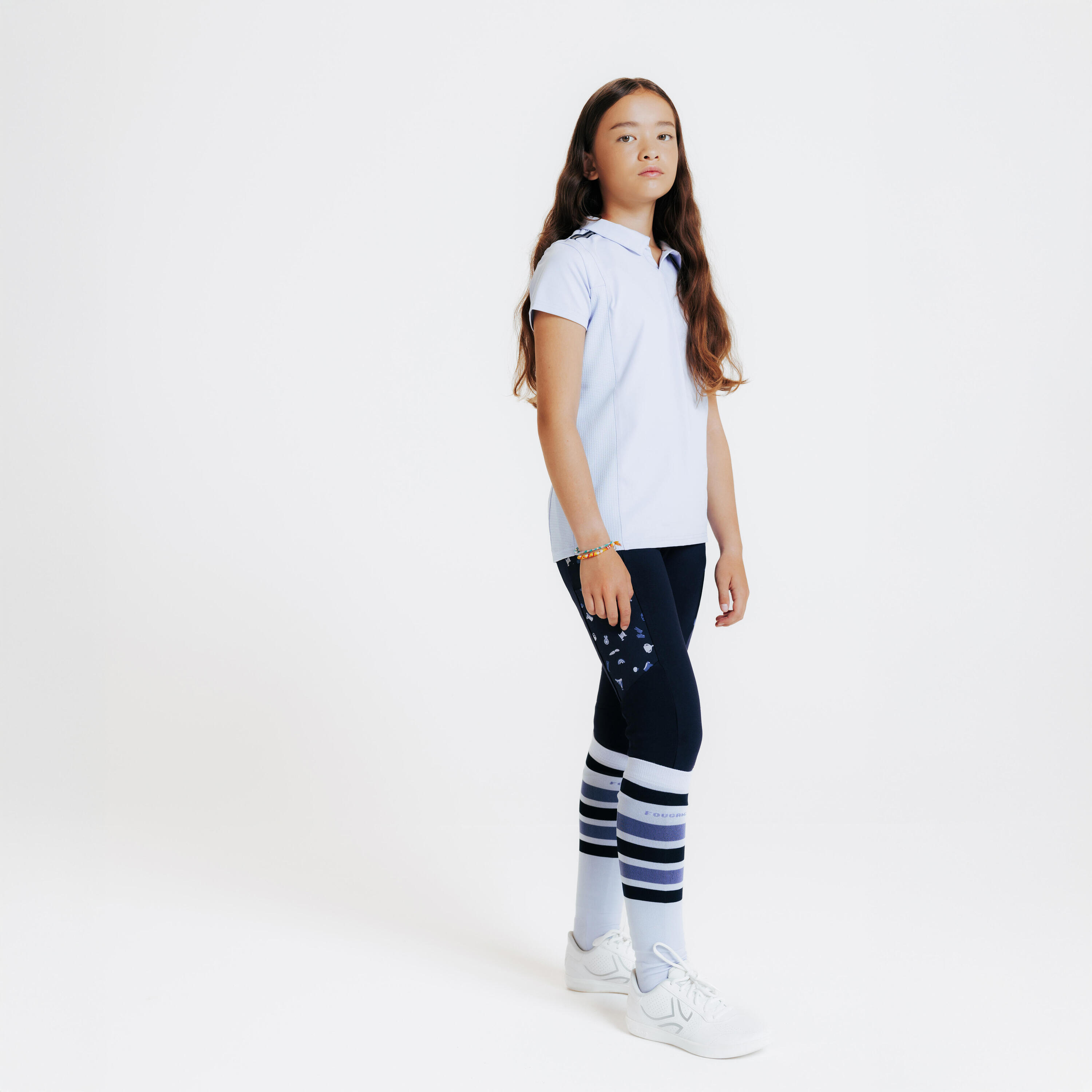 Kids' Horse Riding Jodhpurs Magic - Blue Print 2/6