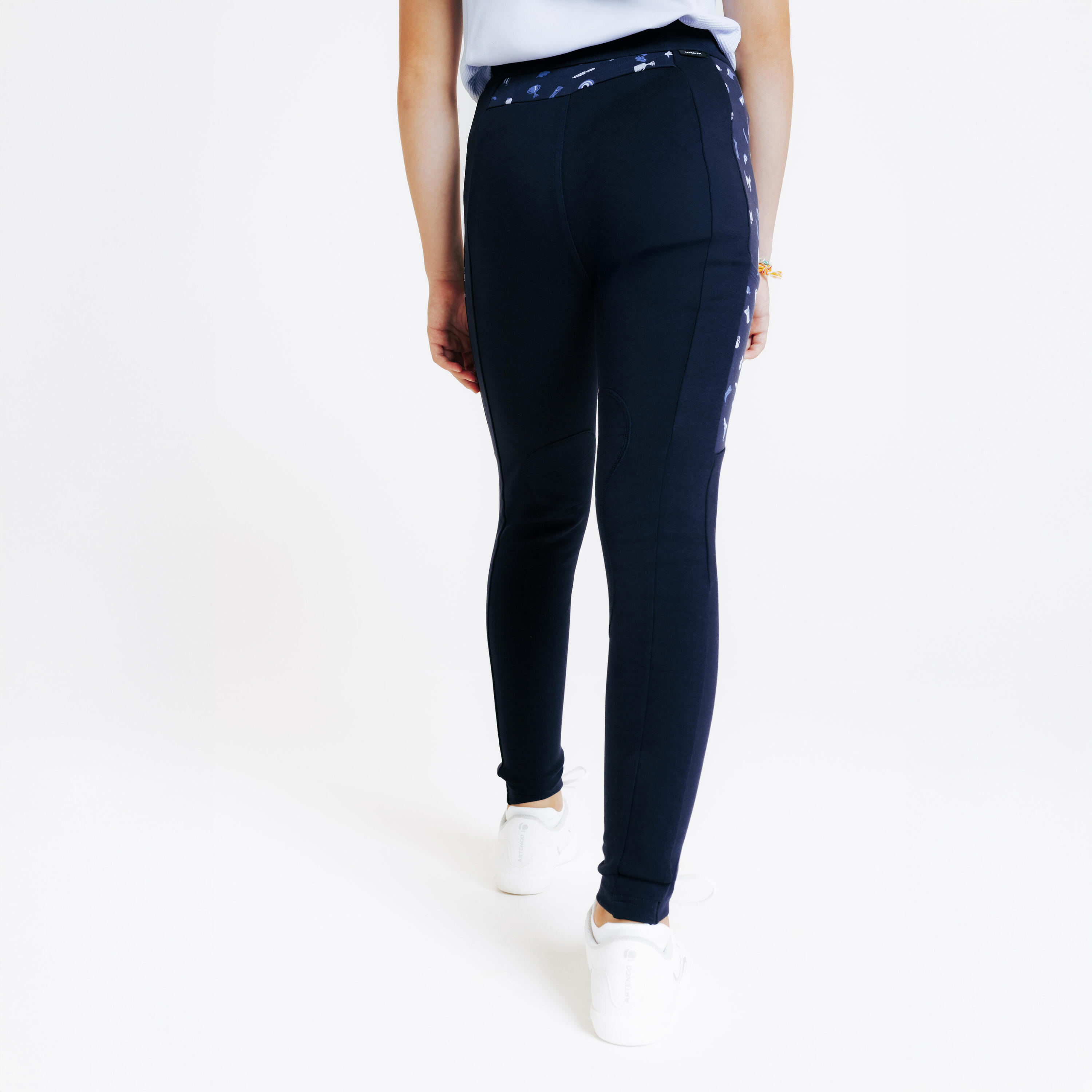 Kids' Horse Riding Jodhpurs Magic - Blue Print 4/6