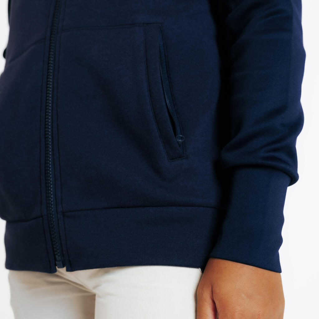 Reit-Sweatjacke 500 Kinder lila