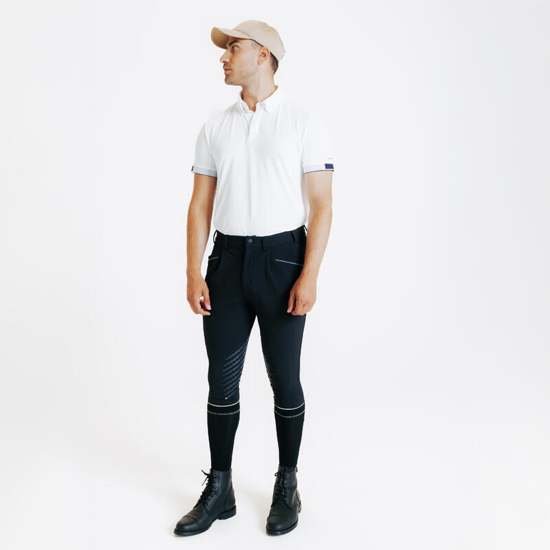 Pantalon Echitaţie Classic 900 Negru Bărbaţi
