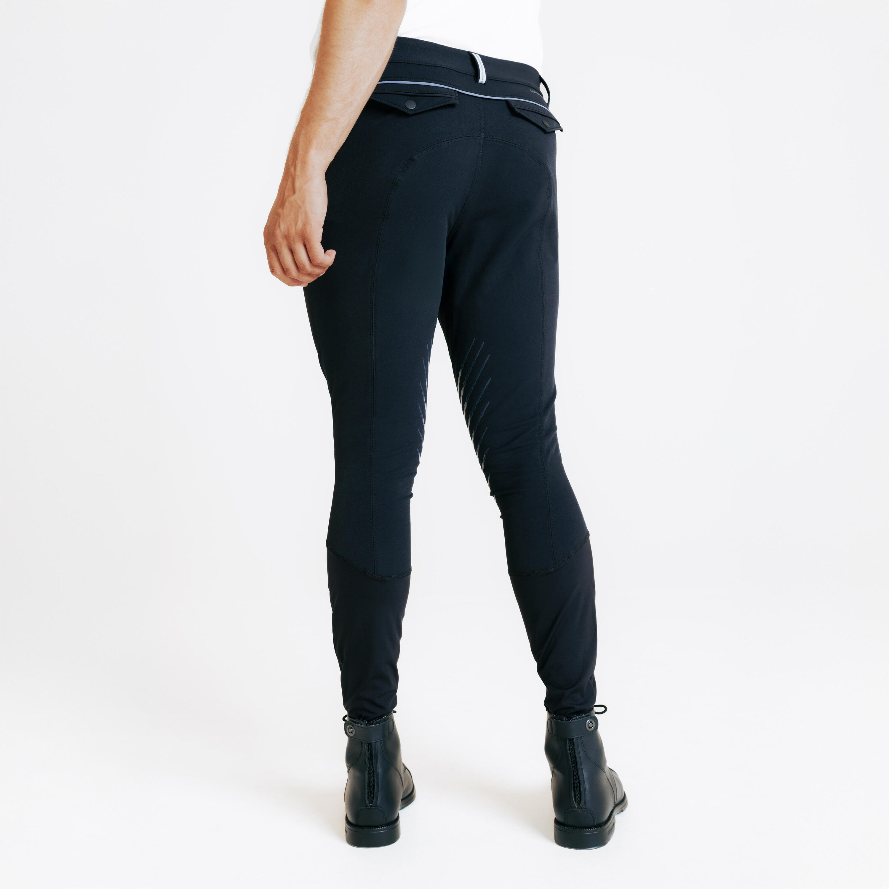 Pantaloni equitazione uomo 900 CLASSIC neri 3/7