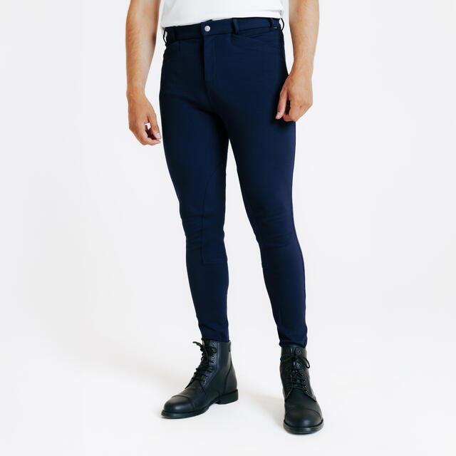FOUGANZA Pantalón Equitación 100 Hombre Azul
