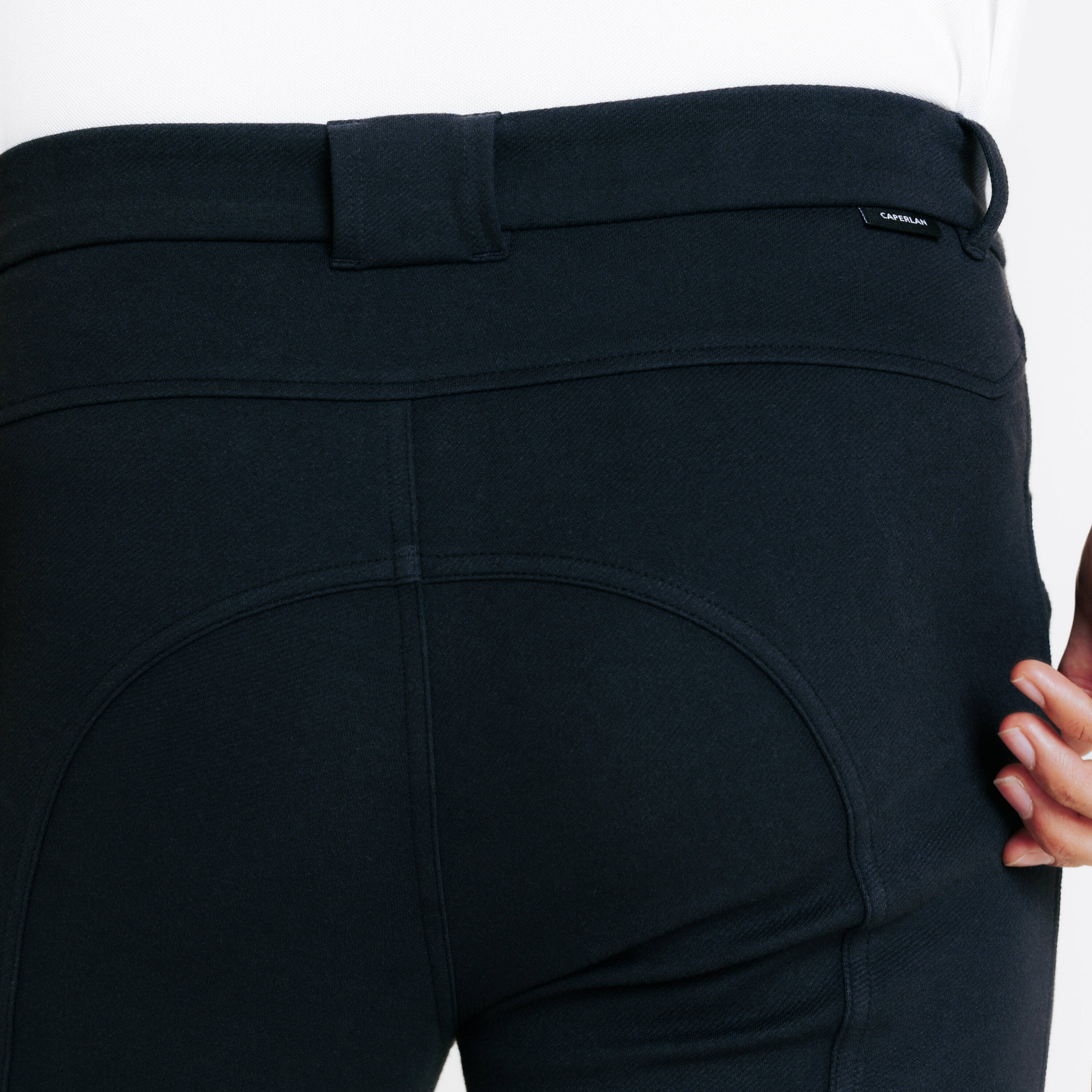 Men's Horse Riding Jodhpurs 100 - Black -  3
