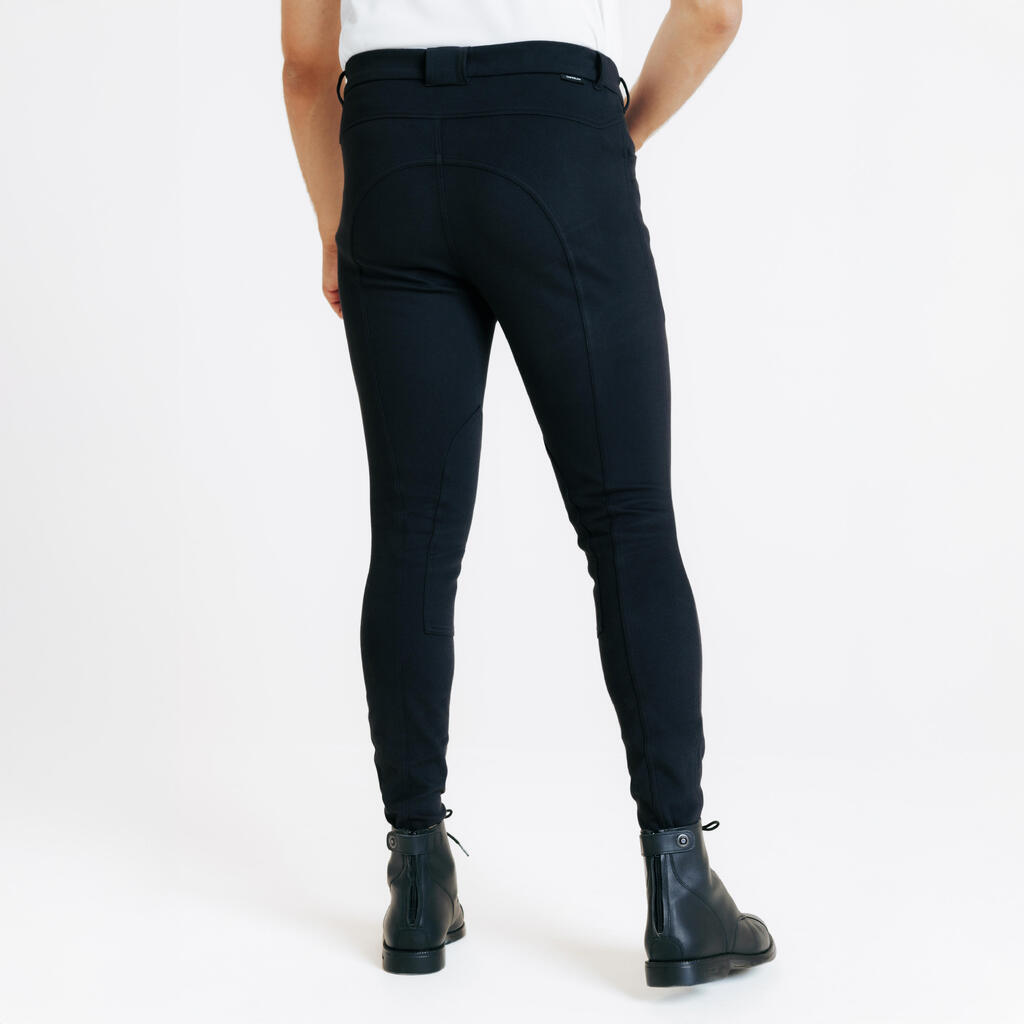 Men's Horse Riding Jodhpurs 100 - Black