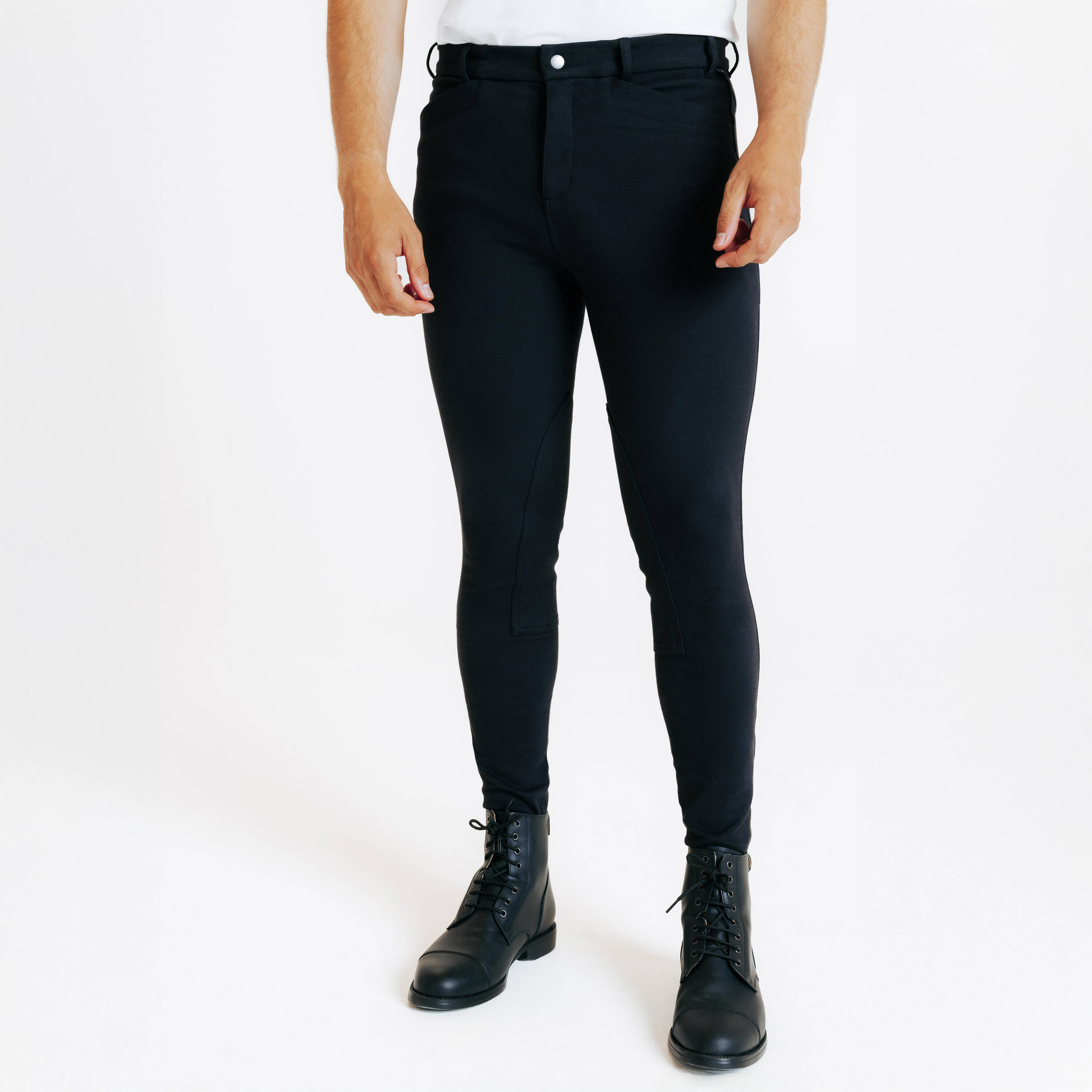 Men's Horse Riding Jodhpurs 100 - Black -  1