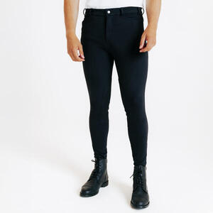 Pantalón Equitación 100 Hombre Negro