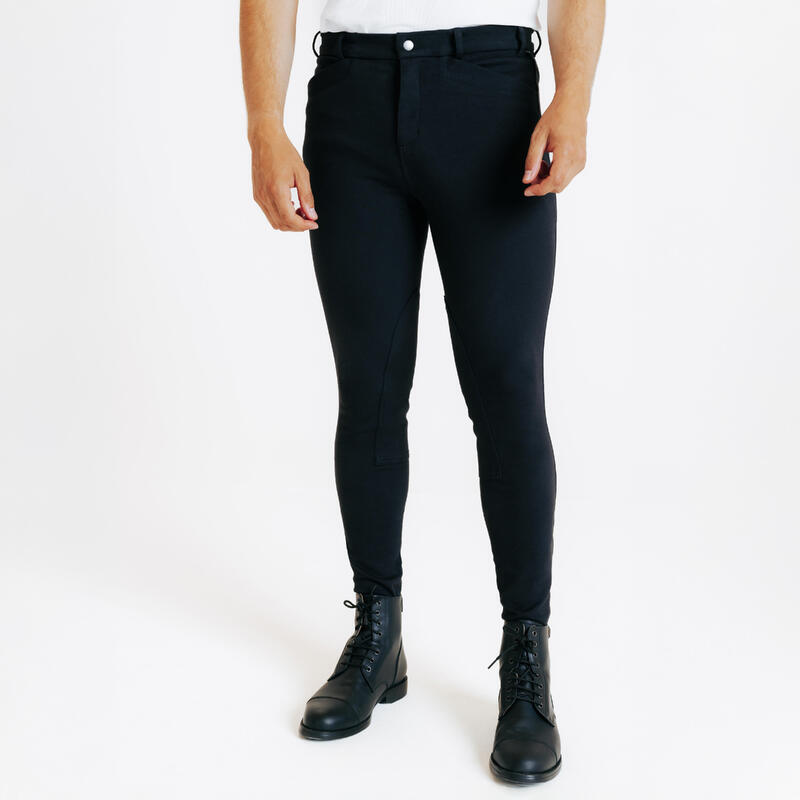 Pantalon Equitation  Homme 100 noir