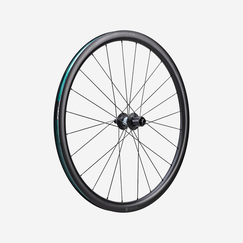 Pár karbonových kol VR 35 kompatibilní s Tubeless a kotoučovými brzdami Shimano