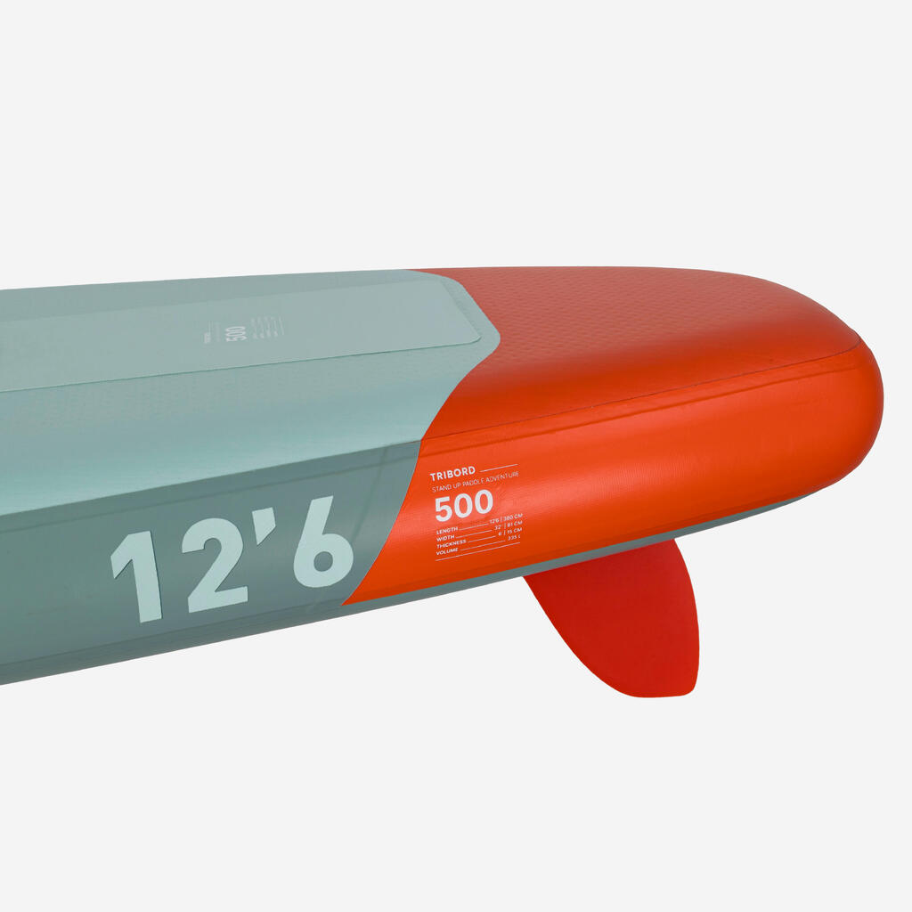 SUP daska za veslanje na naduvavanje 12’6 (do 140 kg) - 500 zelena