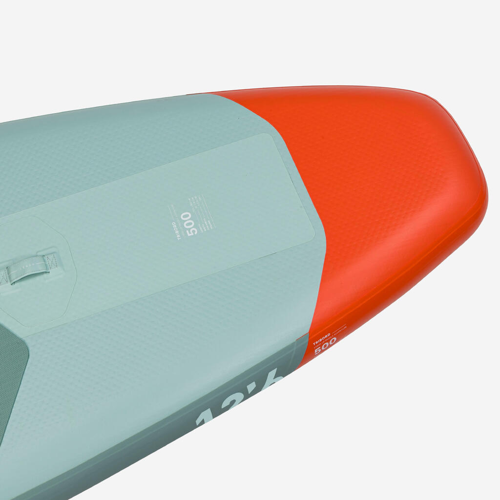 Inflatable Stand up paddle board exploration 12’6 (up to 140 kg) - 500 Green
