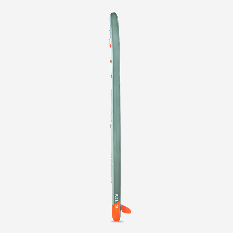 Stand up paddle gonflable exploration 12'6 (jusqu'à 140kg) - 500 Vert